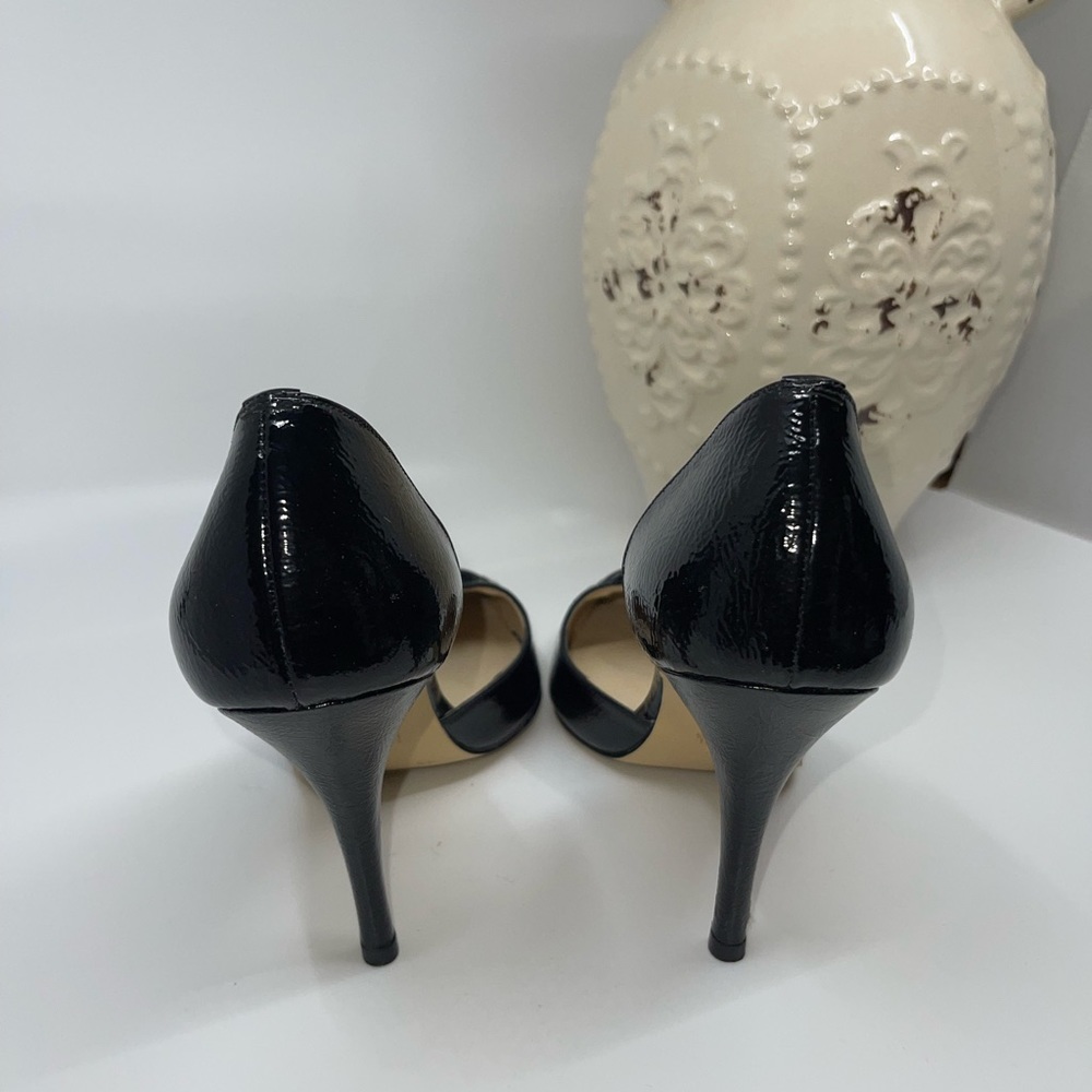👠BRAND NEW👠Michael Kors black lace up patent leather heels - Picture 7 of 8